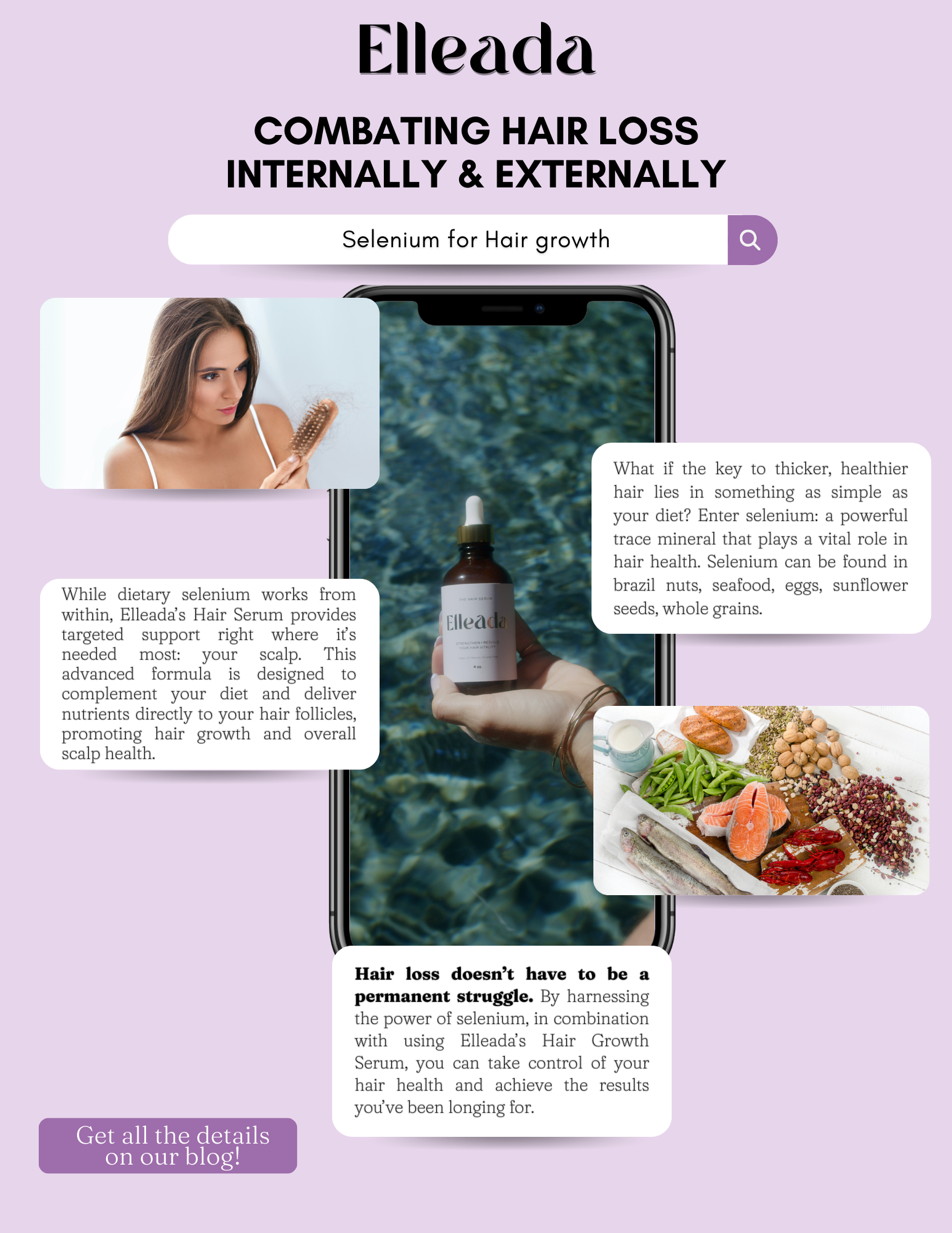 The Power of Selenium: How Diet and Elleada’s Hair Growth Serum Can Combat Hair Loss